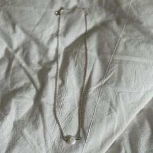 Plunder Silver Necklace with White Pearl